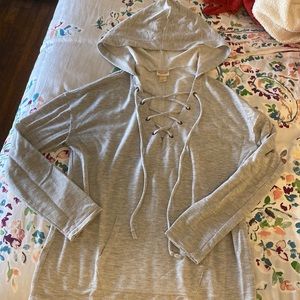 Long sleeve light weight hoodie